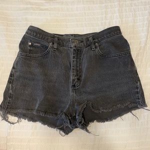Black Jean shorts